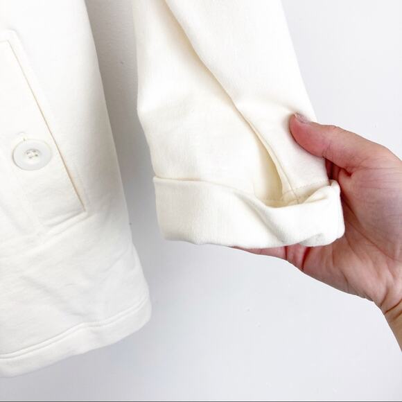 LL Bean Cream Button Front Cardigan Sz M - Picture 4 of 6